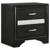 Grungis Modern Nightstand with 2 Drawers,Wood Bedside Table with Hidden Jewelry Tray for Living Room Bedroom - 4 of 4