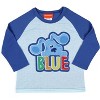 Nickelodeon Toddler Boys' Blue's Clues Sleep Raglan Shirt Pant Pajama Set Blue - 2 of 3