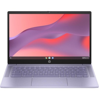 HP 14a-nf 14" HD Chromebook, Intel N100, 4GB Ram, 128GB, Chrome OS - Purple - Manufacturer Refurbished