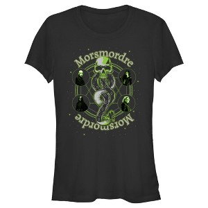 Junior's Women Harry Potter Death Eaters Morsmordre T-Shirt - 1 of 4