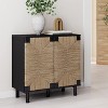 TIRAMISUBEST Antique Black Accent Boho Modern Free - Standing Buffet Sideboard for Hallway: Blending Style with File Cabinet Functionality - 4 of 4