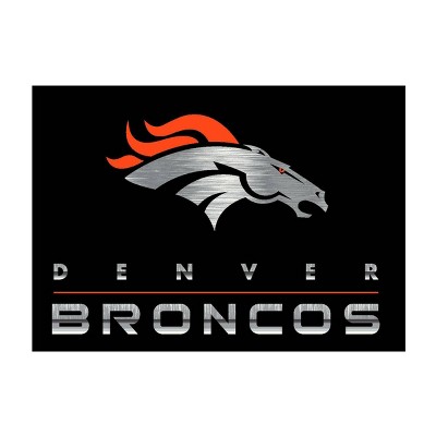 NFL Denver Broncos 6'x8' Chrome Rug