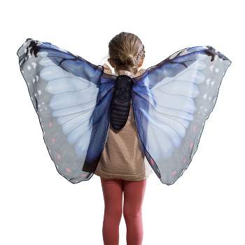 HearthSong - Realistic Easy Fit Fabric Butterfly Wings for Imaginative Play, 46" Wingspan