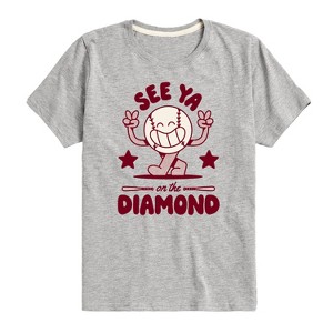 Boys' - Instant Message - See Ya On The Diamond Short Sleeve Graphic T-Shirt - 1 of 4