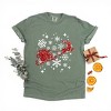 Santa Sleigh Glitter - Womens Garment Dyed Tee - 2 of 3