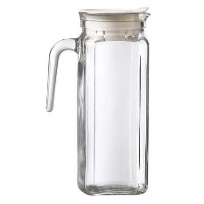 Amici Home Italian Igloo Quadra Glass Pitcher, 34oz