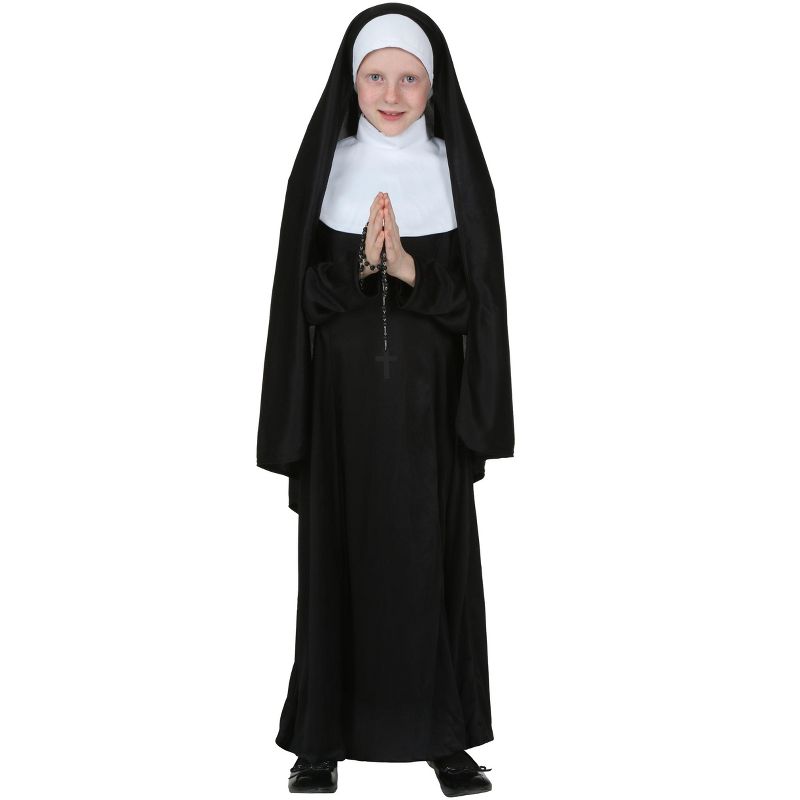 HalloweenCostumes.com Girl's Nun Costume, 1 of 2