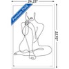 Trends International Woman - Continuous Line Drawing Framed Wall Poster Prints - 3 of 4
