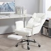 NicBex PU Leather Adjustable Height Swivel Executive Office Chair with Footrest and Lumbar Support for Work Study - 2 of 4
