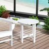 WestinTrends 3 Piece Outdoor Porch Rocking Chairs with Round Side Table Set - 4 of 4