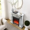46" Fireplace Cabinet TV Stand with 3D LED Flames, Overheat Safety Protection, and Energy-Saving Heating for Living Room - 2 of 4