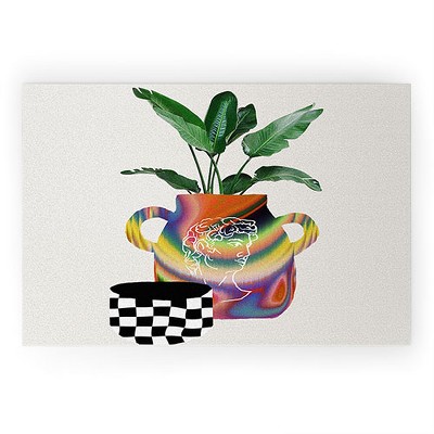 MsGonzalez A house plant Still life 36" x 24" Welcome Mat - Society6