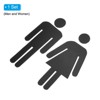 Unique Bargains Self-Adhesive Decor Business Men Women Restroom Sign 1 Set - 3 of 4