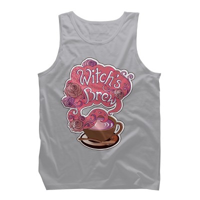 Men's Design By Humans Witch's Brew Cup of Coffee Pretty Halloween Concoction Shirt By TronicTees Tank Top