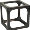 HomeRoots 4" Black Cast Iron Cube Tabletop Sculpture - 4 of 4