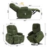 Power Lift Recliner Chair for Elderly with Massage & Heat,Electric Reclining Sofa for Living Room, Side Pockets,2 Cup Holders, Comfortable Large Size - 3 of 4
