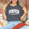 Simply Sage Market Women's Pumpkin Season Bold Short Sleeve Garment Dyed Tee - 2 of 4