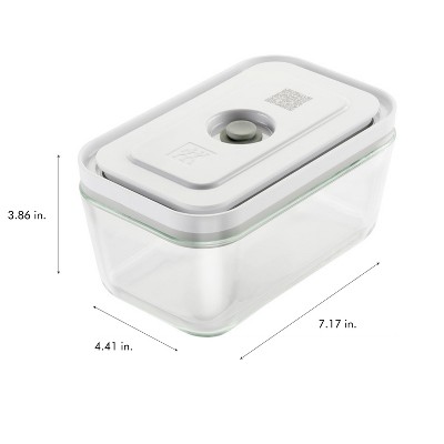 Clear Glass Vacuum Seal Food Storage Container Set