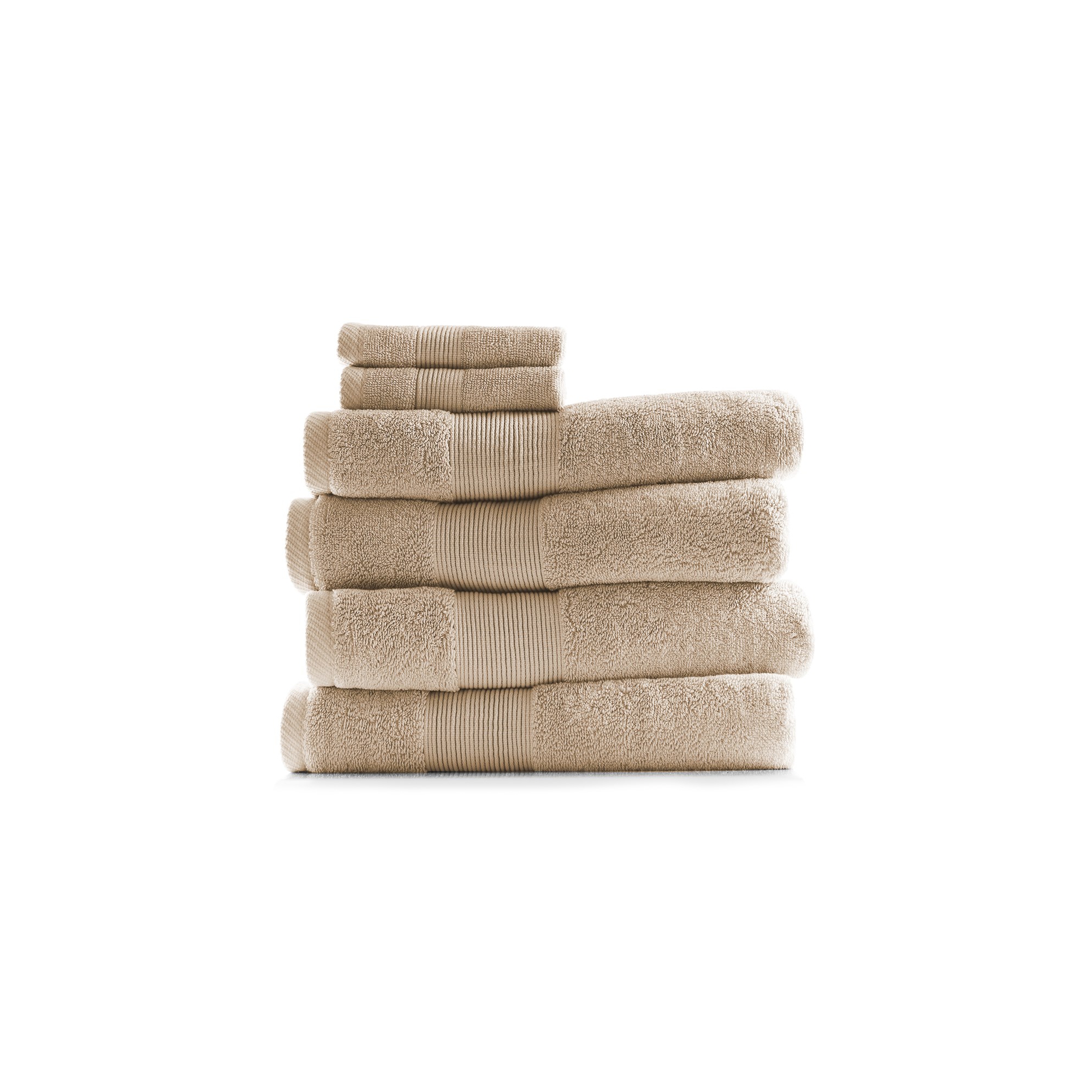 Hearth & Harbor Bath Towels for Bathroom, Ultra Soft & Highly Absorbent 6 Piece Bath Towel Set - Beige Cream