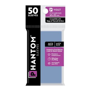 Phantom Glass: Violet Size Sleeves 49 x 93mm: Matte Front/Back - 50 Pack - 1 of 4