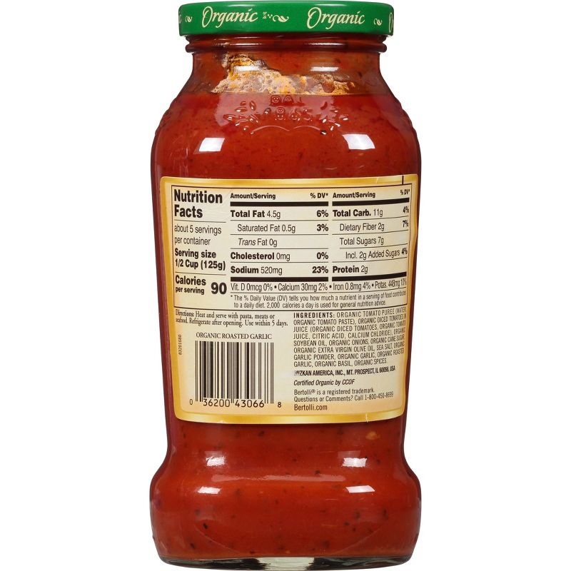 Bertolli Organic Marinara Sauce - 24oz, 6 of 9
