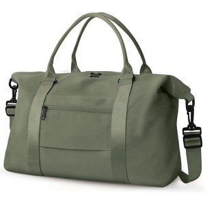 Hachikiko Waterproof Travel Duffle Bag with Trolley Sleeve - Weekender Carry On, Gym Bag, Labor & Delivery Hospital Bag - 1 of 4