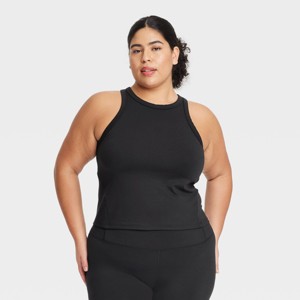Women's High Neck Racerback Tank Top - All In Motion™ - 1 of 3