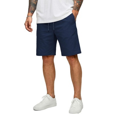 COOFANDY Shorts for Men 9 inch Cotton Chino Summer Fashion Pull on