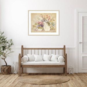 Amanti Art Cascading Floral II by Cheri Blum Wood Framed Wall Art Print - 1 of 4