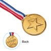 Unique Bargains Plastic Lightweight Embossed Pentagram Bright Appearance Sports Award Medals Mini 12 Pcs 1.5" - 4 of 4