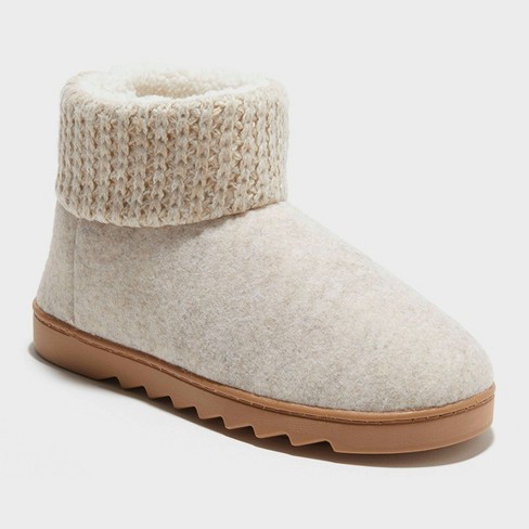 Dearfoams best sale bootie slippers