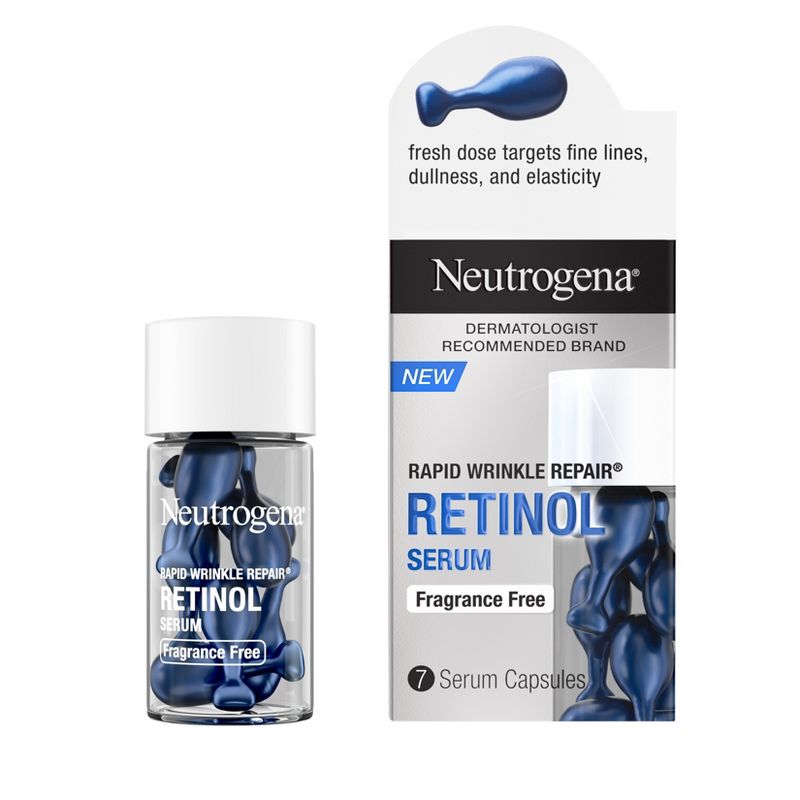 Neutrogena Rapid Wrinkle Repair Retinol Face Serum Capsules - 7ct, 3 of 10