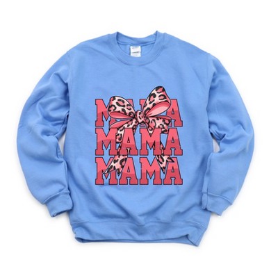 Simply Sage Market Women's Graphic Sweatshirt Coquette Mama Leopard Heart