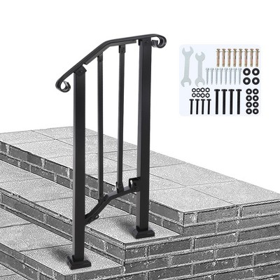 Handrails For Outdoor Steps Adjustable Fit 1 To 2 Steps Outdoor Stair ...