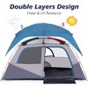 Whizmax Camping Tent with Rainfly, Easy Set up Person for Hiking Backpacking Traveling Outdoor, Light Blue - 2 of 4