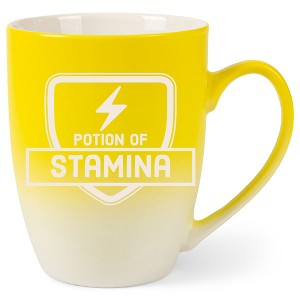 100 North Magic Potion 10 Ounce Yellow and White Two Toned Ombre, Comfortably Fits Your Hands, Ceramic Tea Coffee Cup Mug, Potion Of Stamina - 1 of 1