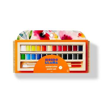 Neliblu Water Color Paint Set for Kids - Bulk Watercolor Paint Set of 24 - Washable Watercolor Paints in 12 Colors - Ideal Fu