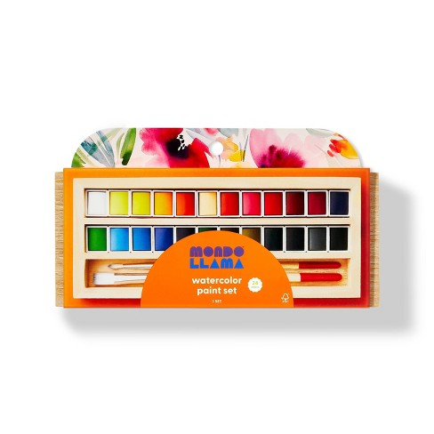 Apolo Arte Professional Series Glitter Solid Watercolor Paint Set 24 Colors  New