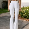 Anna-Kaci Active Women's High-Rise Flared Yoga Pants with Crossover Waist Detail - 4 of 4