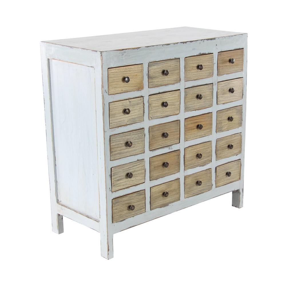 Photos - Dresser / Chests of Drawers Farmhouse Mahogany Chest White - Olivia & May