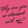 Women's Mean Girls Why Are You So Obsessed With Me Quote Racerback Tank Top - 2 of 4