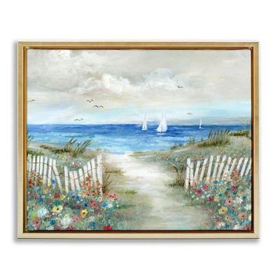Stupell Industries Gorgeous Traditional Beach Scene, 31" x 25"