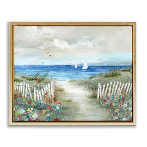 Stupell Industries Gorgeous Traditional Beach Scene, 31" x 25" - 1 of 4