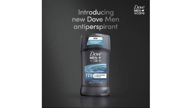 Dove Men+Care 72-Hour Antiperspirant &#38; Deodorant Stick - Clean Comfort - 2.7oz/2ct, 2 of 12, play video