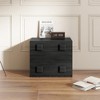 POVISON 1Piece Modern Modular Black Cabinet ,Plywood Frame TV Stand, Living Room Cabinets,Black Media Console ,Fully-Assembled - 2 of 4