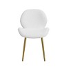 Vatros Modern Dining Chairs Set of 2 with Metal Legs - 3 of 4