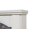 47" Stone Surrounded Freestanding Electric Fireplace - Festivo - 3 of 4