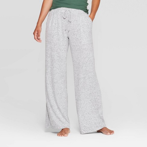 Comfortable Solid Color Palazzo Lounge Pants-white-1x : Target