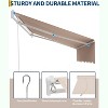 coucheta Retractable Awnings for Patio - Outdoor Sunshade Shelter with UV Protection Fabric, Waterproof Adjustable Roll Out Awning for Deck, Porch - 3 of 4