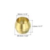 Unique Bargains Brass Air Water Gas Pipe Compression Fitting Sleeves Ferrules Gold 25 Pcs - 2 of 4